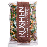 ROSHEN 1kg Lischina Coated Chocolate Pralines w/ Crushed Hazelnut & Almonds Tsukerki - Made in Ukraine