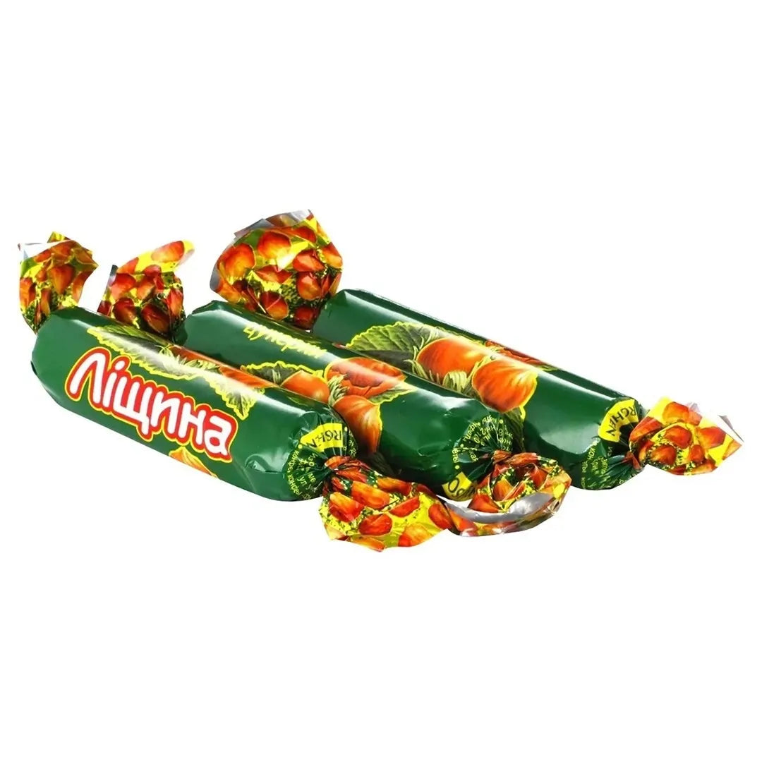 ROSHEN 1kg Lischina Coated Chocolate Pralines w/ Crushed Hazelnut & Almonds Tsukerki - Made in Ukraine