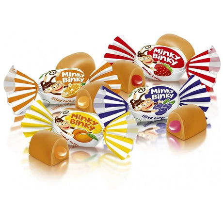 ROSHEN 1kg "Minky Binky" Soft Gummies Lollies w/ Toffee & Jelly Fillings - Made in Ukraine