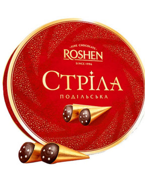 ROSHEN Strela Podolskaya Ukrainian Chocolate Sweets Strila - 200g - Product of Ukraine