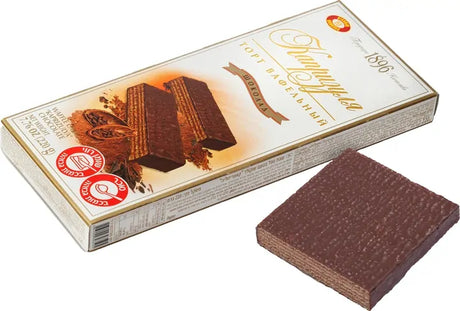 220g Kaprizulya Chocolate Wafer/Waffle Biscuit Cakes (Chocolate Coated) - Product of Ukraine