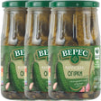 3x 770g VERES Pickles - Pickled Gherkins Cucumbers - Product of Ukraine (Glass Jar)