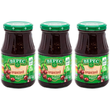 3x VERES 370g Sour Cherry Fruit Jam Spread from Fresh Fruits Bulk Pack - Product of Ukraine
