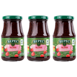 3x VERES 370g Raspberry Fruit Jam Spread from Juicy Berries Bulk Pack - Product of Ukraine