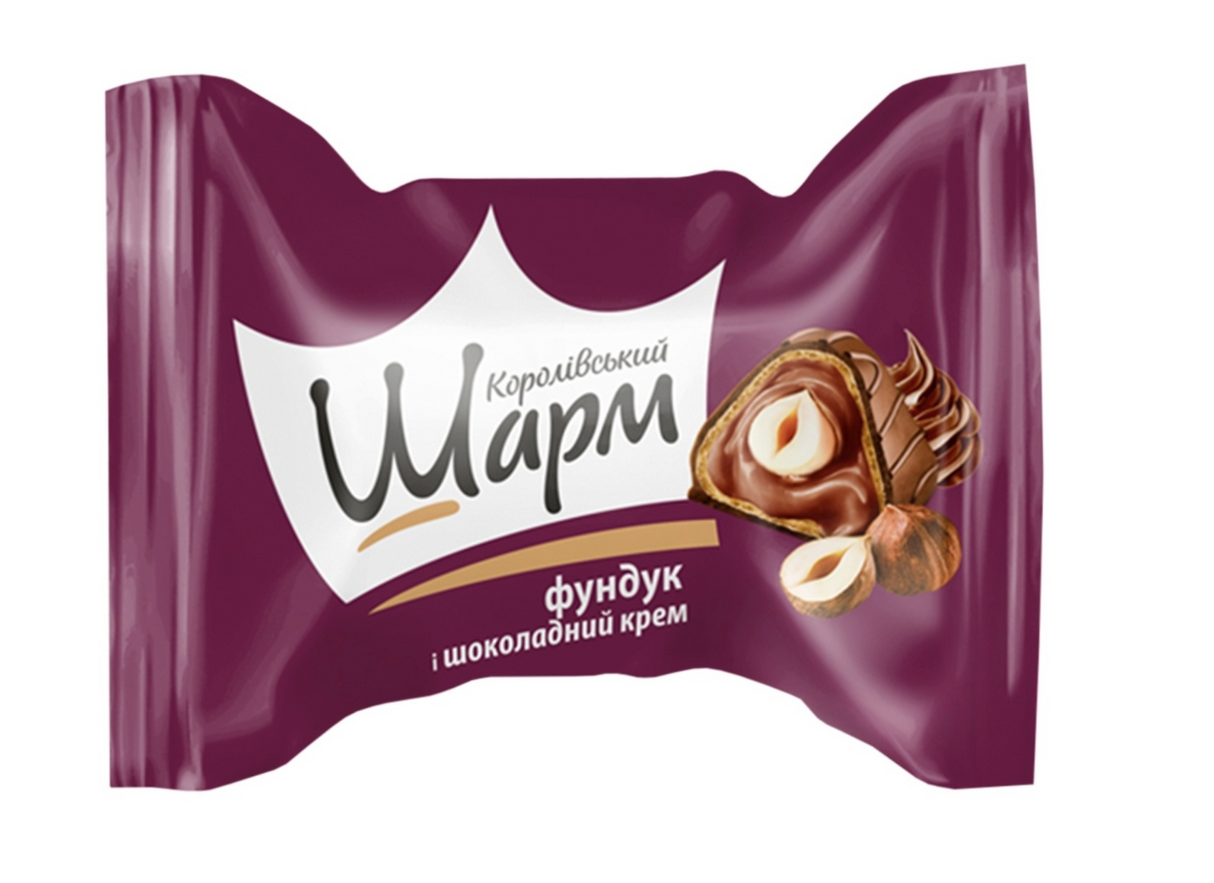 AVK Royal Charm Chocolates w/ Whole Hazelnuts & Chocolate Filling 276g - Product of Ukraine