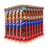 10x AVK Gulliver Original Dark Chocolate Coated Wafers w/ Roasted Crushed Hazelnut - Made in Ukraine