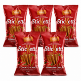 5x 80g Kyiv Khlib "Solomka" Dry Bread Sticks w/ Tomato & Chili Pepper Sticketti (Product of Ukraine)