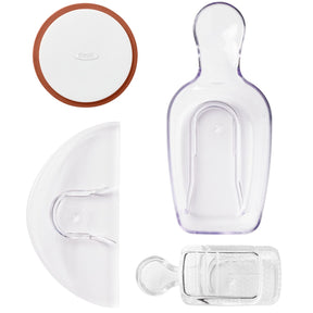OXO Good Grips POP Accessories 4-Piece Baking Set – Brown Sugar Saver, Leveler, Scoop & Labels