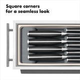 OXO GG Knife Drawer Organiser Compact Tray Holds 9 Knives Non-Slip Removable Insert