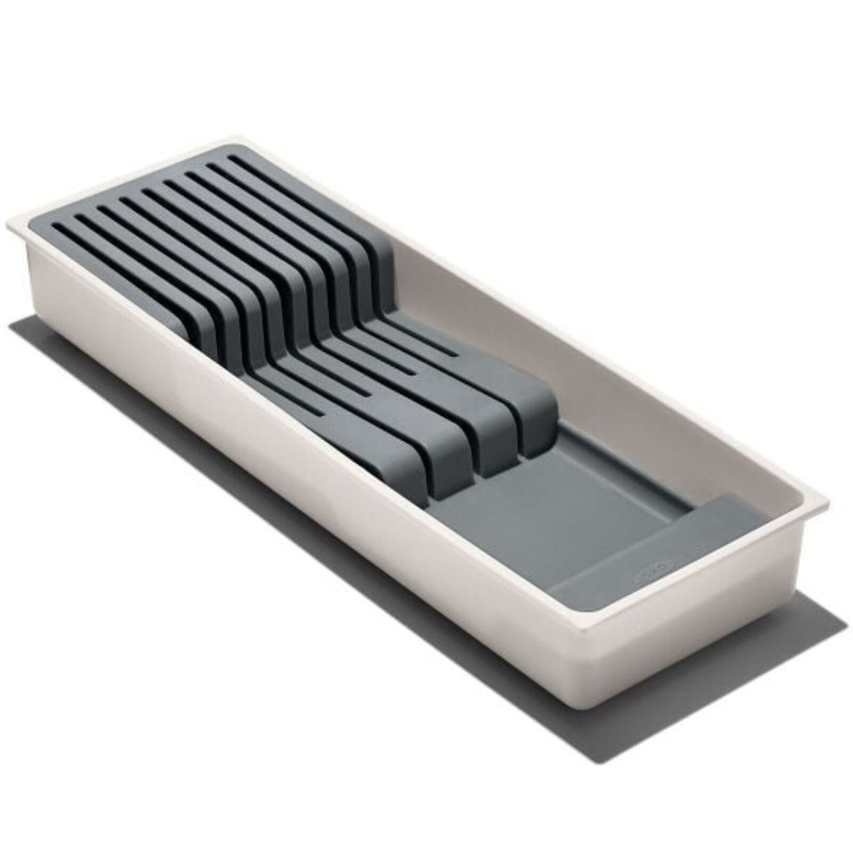 OXO GG Knife Drawer Organiser Compact Tray Holds 9 Knives Non-Slip Removable Insert