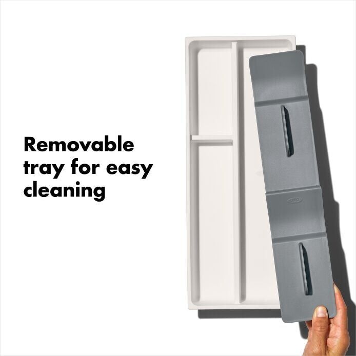 OXO GG Utensil Drawer Organiser Compact Kitchen Tray Non-Slip Cutlery Storage