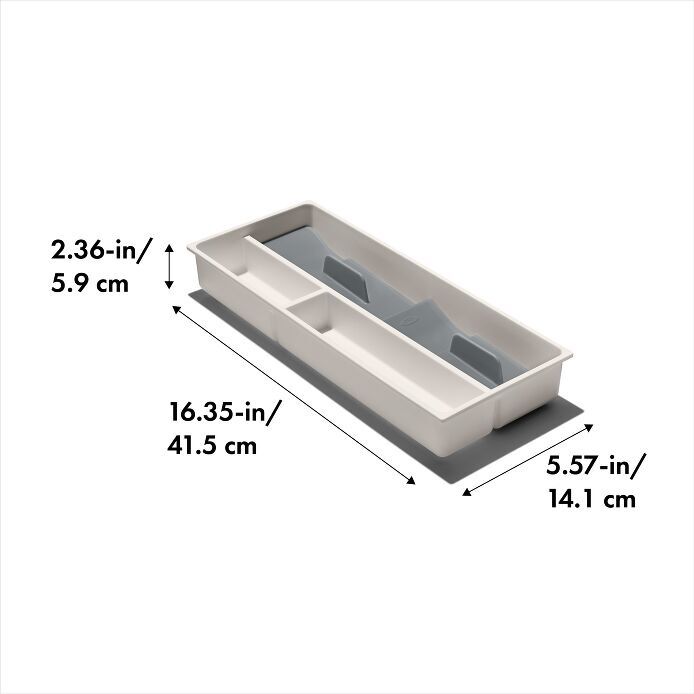 OXO GG Utensil Drawer Organiser Compact Kitchen Tray Non-Slip Cutlery Storage