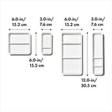 Oxo Good Grips 4pc Adjustable Drawer Divider Storage Trays  Bin Set - White