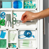 Oxo Good Grips 4pc Adjustable Drawer Divider Storage Trays  Bin Set - White