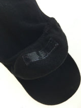 48 Pairs No Show Cotton Socks Bulk Pack - Black (Non Slip Low Cut Invisible Footlet Socks)
