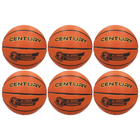 6x Century All-Surface Laminated Basketball Bulk Pack - Size 7 (Indoor & Outdoor)
