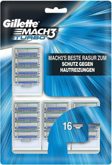 Gillette MACH 3 Turbo 16 Blade Pack Made in Germany Australian Stock Genuine