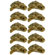 10x Bocchetta 11cm Mini Turtle Plush Toy Bulk Pack (Stuffed Animal Sea Life Keyring Gift)