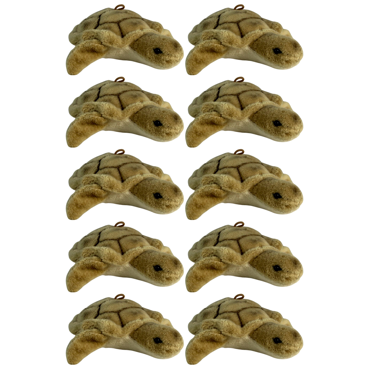 10x Bocchetta 11cm Mini Turtle Plush Toy Bulk Pack (Stuffed Animal Sea Life Keyring Gift)