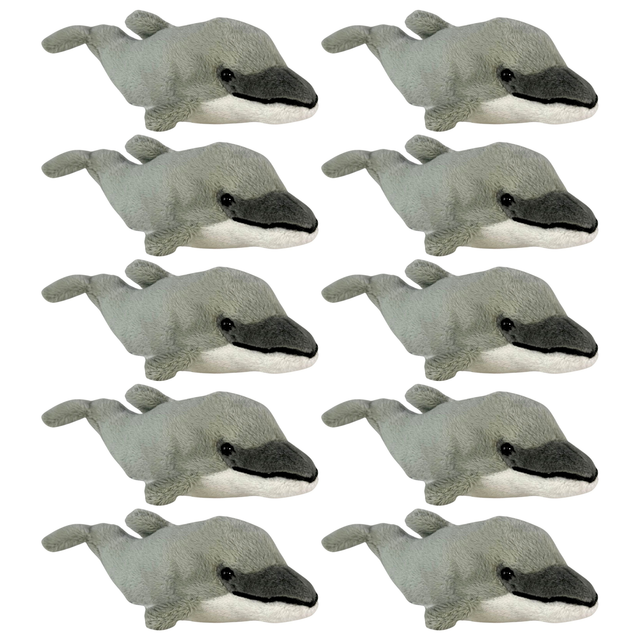 10x Bocchetta 15cm Mini Dolphin Plush Toy Bulk Pack (Stuffed Animal Sea Life Keyring Gift)