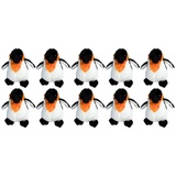 10x Bocchetta 11cm Mini Penguin Plush Toy Bulk Pack (Stuffed Animal Sea Life Keyring Gift)