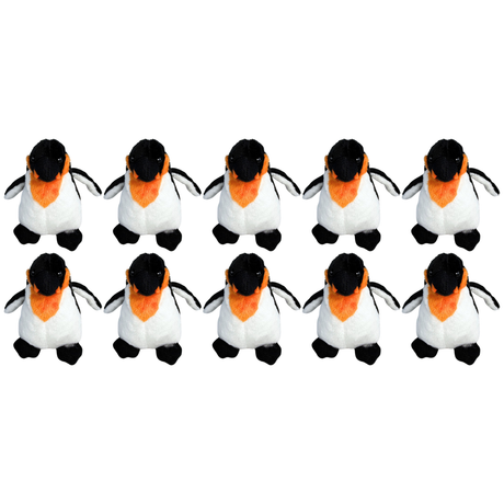 10x Bocchetta 11cm Mini Penguin Plush Toy Bulk Pack (Stuffed Animal Sea Life Keyring Gift)