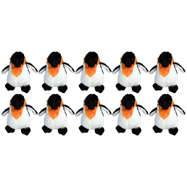 10x Bocchetta 11cm Mini Penguin Plush Toy Bulk Pack (Stuffed Animal Sea Life Keyring Gift)