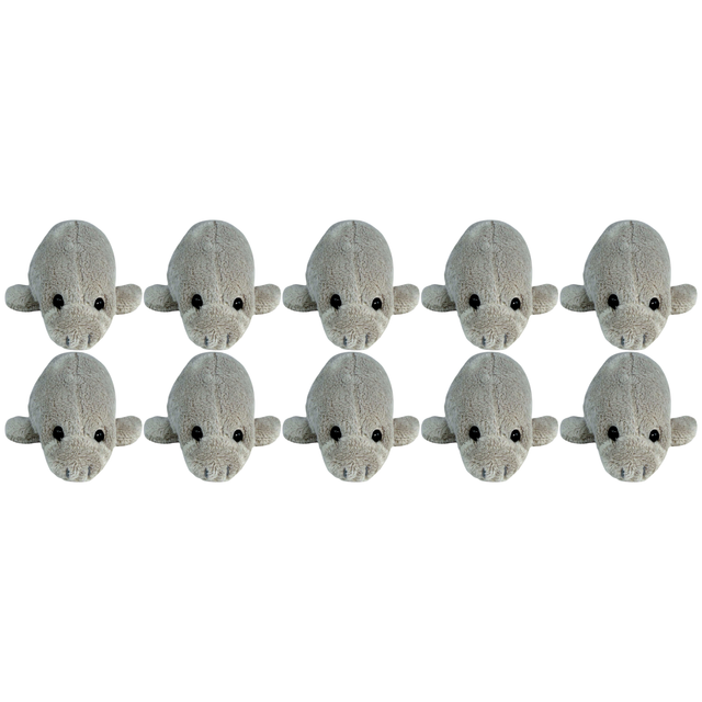 10x Bocchetta 13cm Mini Manatee Plush Toy Bulk Pack (Stuffed Animal Sea Life Keyring Gift)