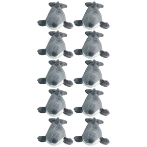 10x Bocchetta 15cm Mini Whale Plush Toy Bulk Pack (Stuffed Animal Sea Life Keyring Gift)