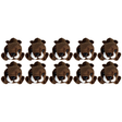 10x Bocchetta 13cm Mini Sea Lion Plush Toy Bulk Pack (Stuffed Animal Sea Life Keyring Gift)