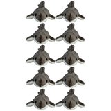 10x Bocchetta 15cm Mini Shark Plush Toy Bulk Pack (Stuffed Animal Sea Life Keyring Gift)