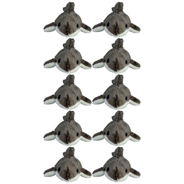 10x Bocchetta 15cm Mini Shark Plush Toy Bulk Pack (Stuffed Animal Sea Life Keyring Gift)