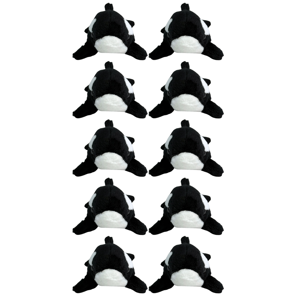 10x Bocchetta 15cm Mini Orca Plush Toy Bulk Pack (Stuffed Animal Sea Life Keyring Gift)
