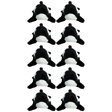 10x Bocchetta 15cm Mini Orca Plush Toy Bulk Pack (Stuffed Animal Sea Life Keyring Gift)