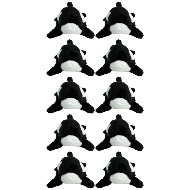 10x Bocchetta 15cm Mini Orca Plush Toy Bulk Pack (Stuffed Animal Sea Life Keyring Gift)