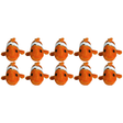 10x Bocchetta 13cm Mini Clownfish Plush Toy Bulk Pack (Stuffed Animal Sea Life Keyring Gift)