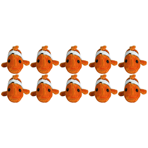 10x Bocchetta 13cm Mini Clownfish Plush Toy Bulk Pack (Stuffed Animal Sea Life Keyring Gift)
