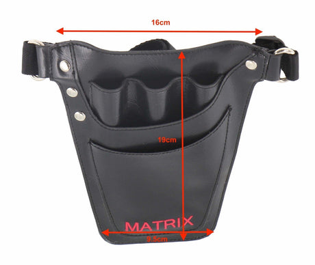 MATRIX Leather Tool Waist Bag - Barber/Hairdresser Scissors Waist Pouch Belt