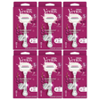 6x Gillette Venus Womens Comfortglide Sugarberry Razor Bulk Pack - Metal Handle + 2 Cartridges