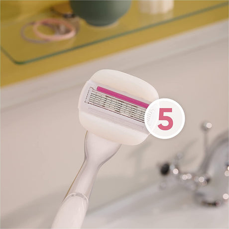 6x Gillette Venus Womens Comfortglide Sugarberry Razor Bulk Pack - Metal Handle + 2 Cartridges
