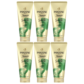 6x Pantene 400ml 3 Minute Miracle Smooth & Sleek Deep Conditioning Treatment Bulk Pack (Frizzy Hair)