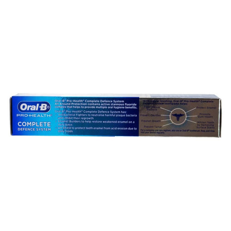 Oral B Mint Fluoride Toothpaste Tube Complete Defence System in 40g Travel Size