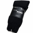 4 Pairs Thick Terry Cotton Work Socks Bulk Pack - Mens Heavy Duty Warm Socks