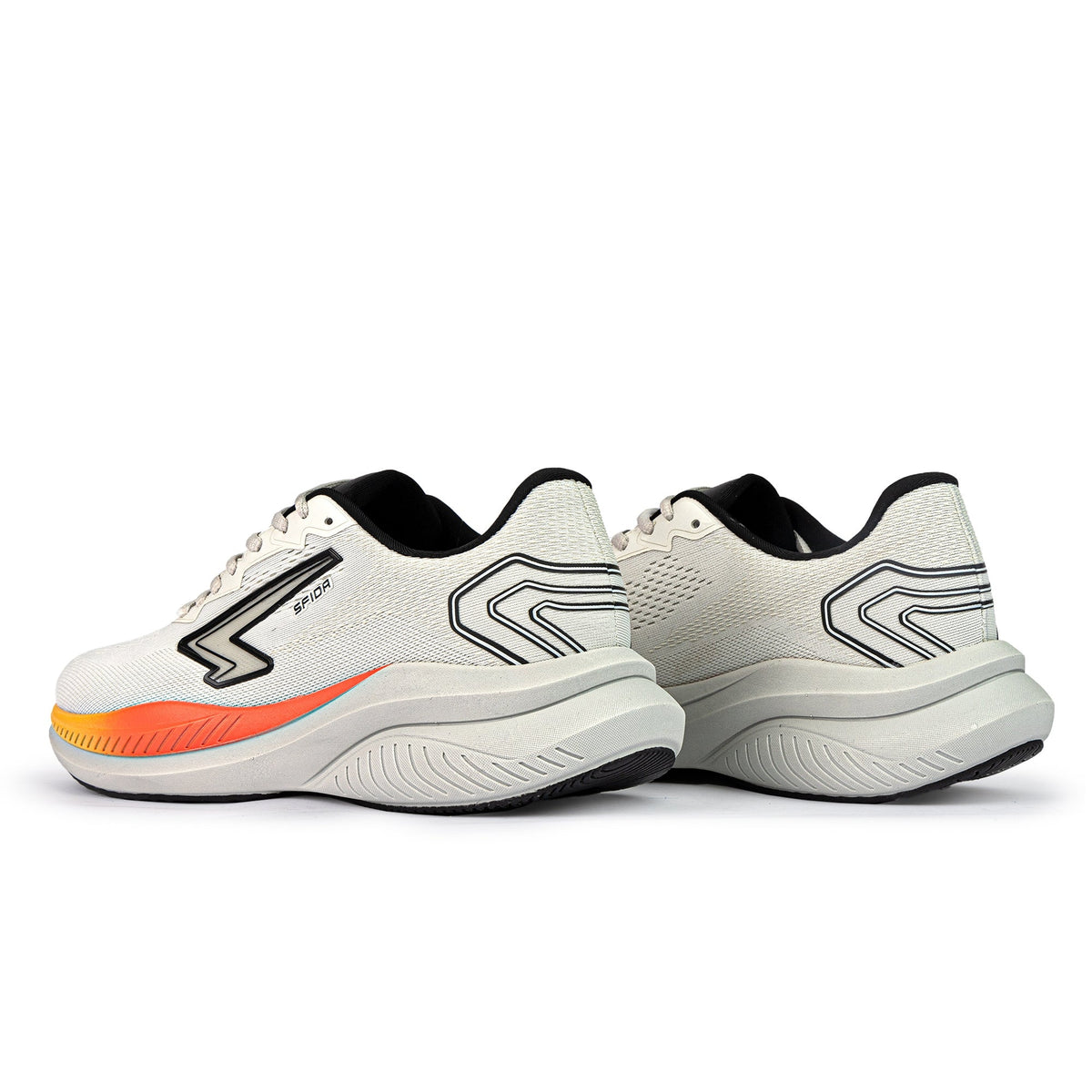 Sfida Brazen Mens Runners - Stone/Orange (Running Shoes/Sneakers)