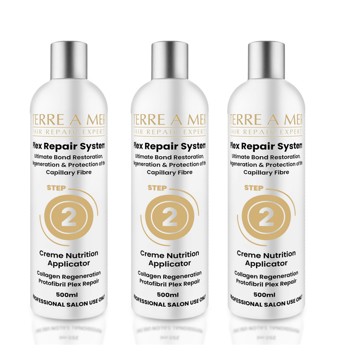 terreamer Plex Repair Step 2 500ml - Hair Bond Treatment (Amino Acids, Collagen & Keratin)