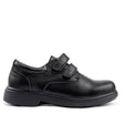 Sfida Class Junior Kids Leather V Strap School Shoes - Black (Boys/Girls) - BLACK