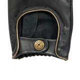 The Suited Racer x Dents Touchscreen Leather Driving Gloves Limited Edition - Black/Gold