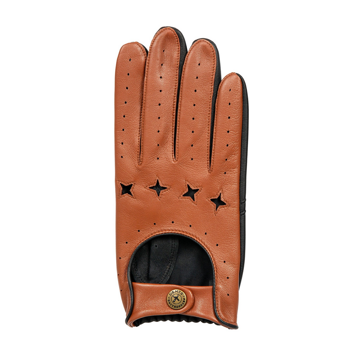 The Suited Racer x Dents Touchscreen Leather Driving Gloves Limited Edition - Tan/Black