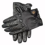 The Suited Racer x Dents Mens Cashmere Lined Leather Driving Gloves - Black