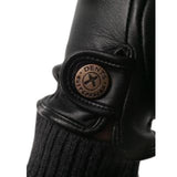 The Suited Racer x Dents Mens Cashmere Lined Leather Driving Gloves - Black